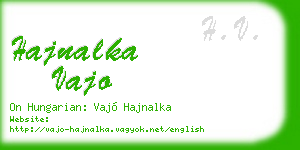hajnalka vajo business card